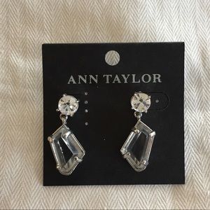 Ann Taylor Crystal Drop Earrings - NWT